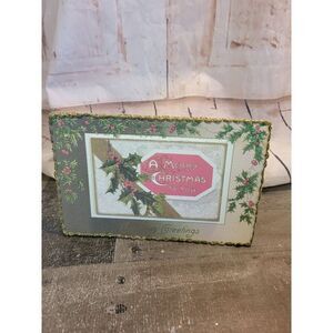 raz xmas decor home greetings display mistletoe